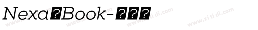 Nexa一Book字体转换