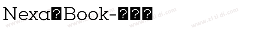 Nexa一Book字体转换
