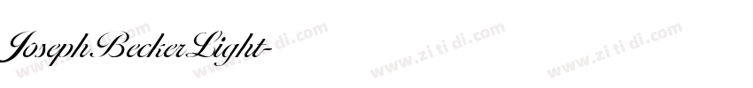 JosephBeckerLight字体转换