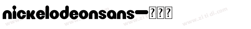 NickelodeonSans字体转换