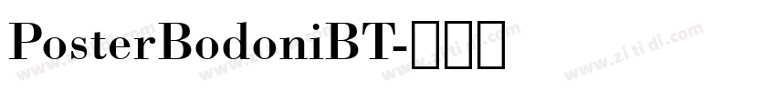 PosterBodoniBT字体转换