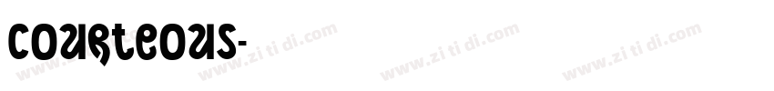 Courteous字体转换