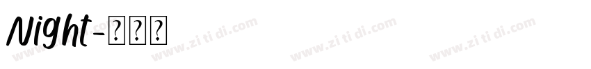 Night字体转换