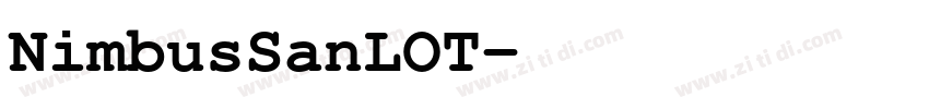 NimbusSanLOT字体转换