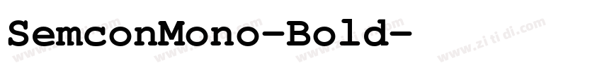 SemconMono-Bold字体转换