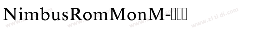 NimbusRomMonM字体转换