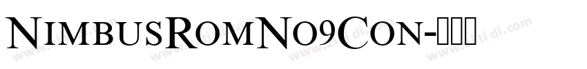 NimbusRomNo9Con字体转换
