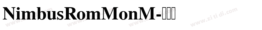 NimbusRomMonM字体转换