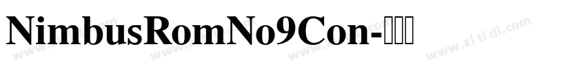 NimbusRomNo9Con字体转换