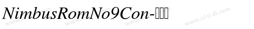 NimbusRomNo9Con字体转换