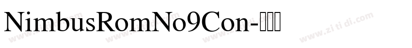 NimbusRomNo9Con字体转换