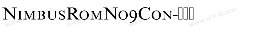 NimbusRomNo9Con字体转换