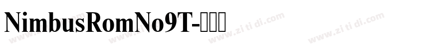 NimbusRomNo9T字体转换