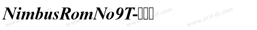 NimbusRomNo9T字体转换