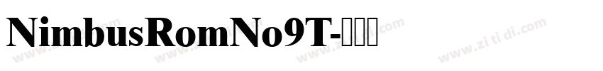 NimbusRomNo9T字体转换