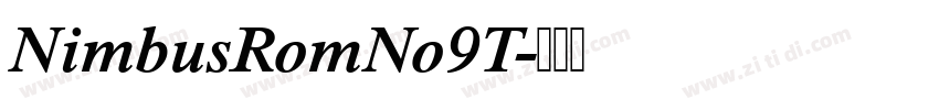 NimbusRomNo9T字体转换