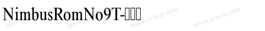 NimbusRomNo9T字体转换