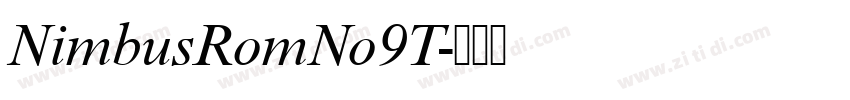 NimbusRomNo9T字体转换