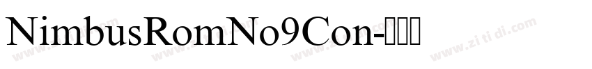 NimbusRomNo9Con字体转换