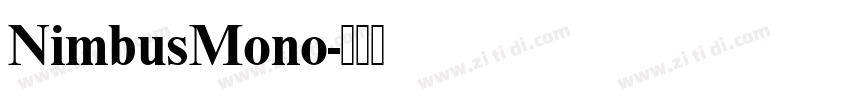 NimbusMono字体转换