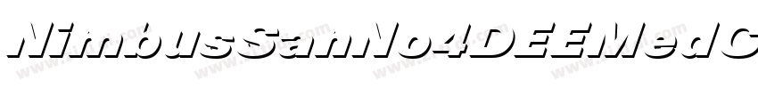 NimbusSanNo4DEEMedCo字体转换