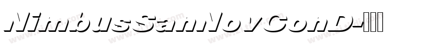 NimbusSanNovConD字体转换