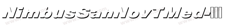NimbusSanNovTMed字体转换