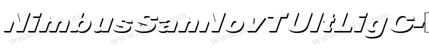 NimbusSanNovTUltLigC字体转换