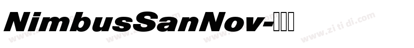 NimbusSanNov字体转换
