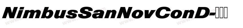 NimbusSanNovConD字体转换