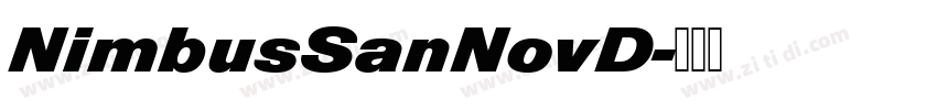 NimbusSanNovD字体转换