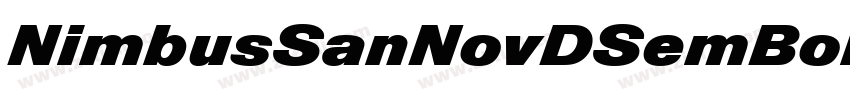 NimbusSanNovDSemBolC字体转换 NimbusSanNovDSemBolC字体转换