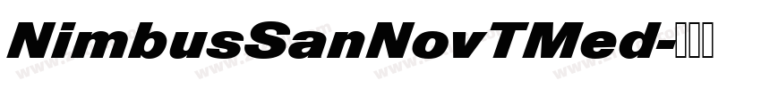 NimbusSanNovTMed字体转换