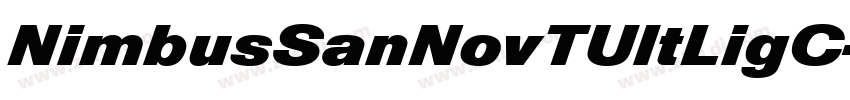 NimbusSanNovTUltLigC字体转换