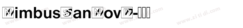 NimbusSanNovD字体转换