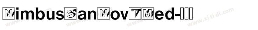 NimbusSanNovTMed字体转换