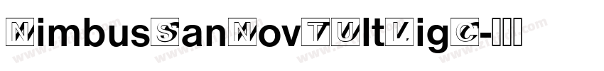 NimbusSanNovTUltLigC字体转换
