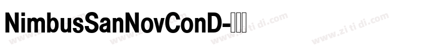 NimbusSanNovConD字体转换