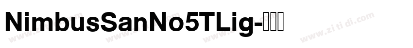 NimbusSanNo5TLig字体转换