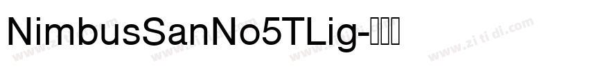 NimbusSanNo5TLig字体转换