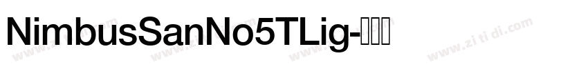 NimbusSanNo5TLig字体转换