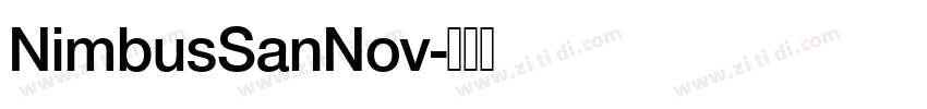 NimbusSanNov字体转换