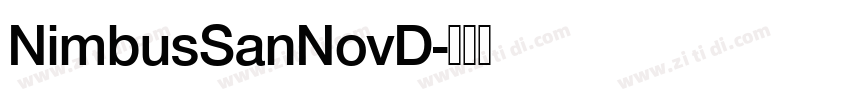 NimbusSanNovD字体转换