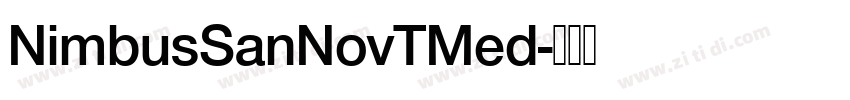 NimbusSanNovTMed字体转换