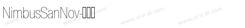NimbusSanNov字体转换