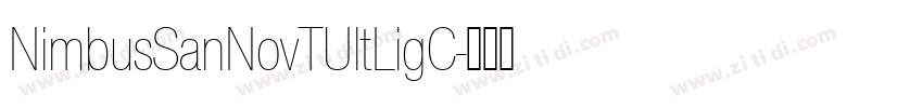NimbusSanNovTUltLigC字体转换