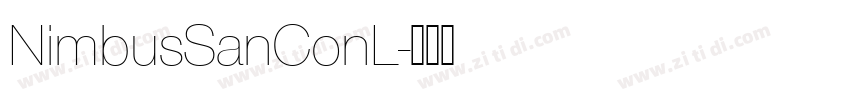 NimbusSanConL字体转换