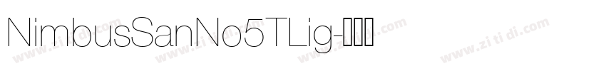 NimbusSanNo5TLig字体转换