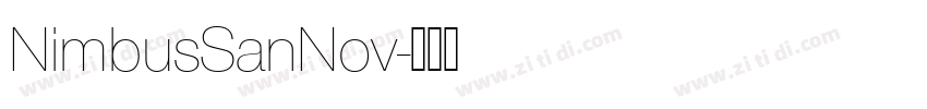 NimbusSanNov字体转换