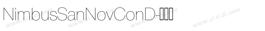 NimbusSanNovConD字体转换